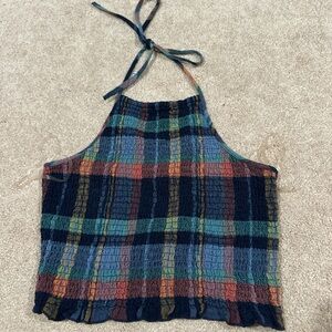 American Eagle Outfitters Multicolor Plaid Top